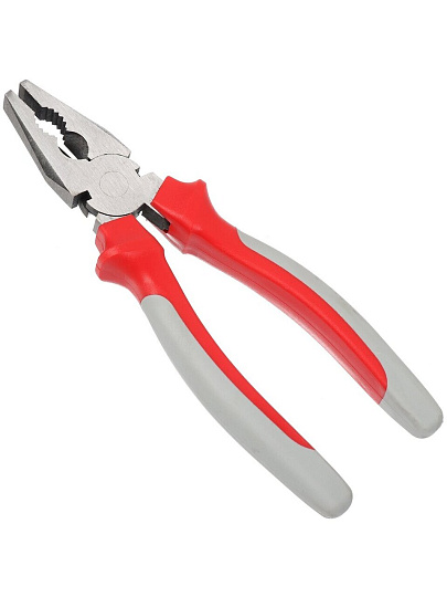 Пассатижи 200 мм, прямые, двухкомпонентный, углеродистая сталь, Bartex, Стандарт, 11003RB