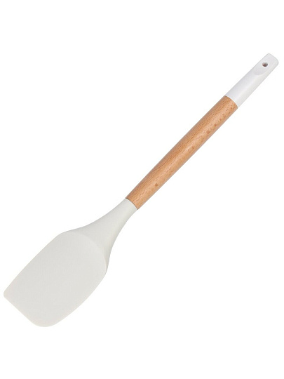 Лопатка кулинарная для кухни, бамбук, силикон, навеска, Daniks, Skandi, WFCFA-0037-2