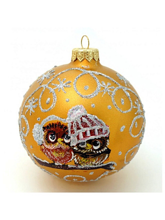 Елочное украшение Evis, Шар, 8 см, стекло, с ручной росписью, 16 03 065 08