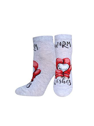 Носки для женщин, хлопок, Брестские, Classic New year, 679, светло-серый меланж, р. 23, 21С1145