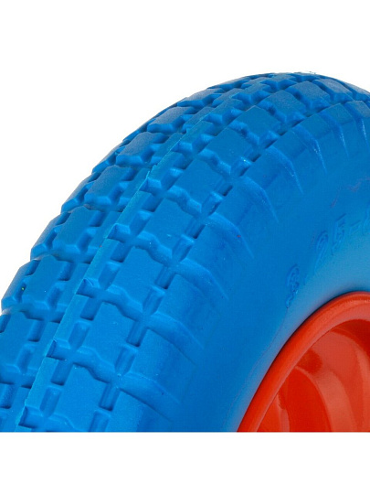 Колесо для тачки полиуретан PU, 3.25-8, втулка D16 мм, Mawipro