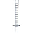 Лестница приставная, 3 секции, 12 ступеней, алюминий, 3 м, 150 кг, Новая высота, NV 1230, 1230312 - фото 17