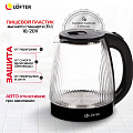 Чайник электрический Lofter, CX-K313-18AB, черный, 1.8 л, 1500 Вт, скрытый нагревательный элемент, стекло, пластик - фото 2