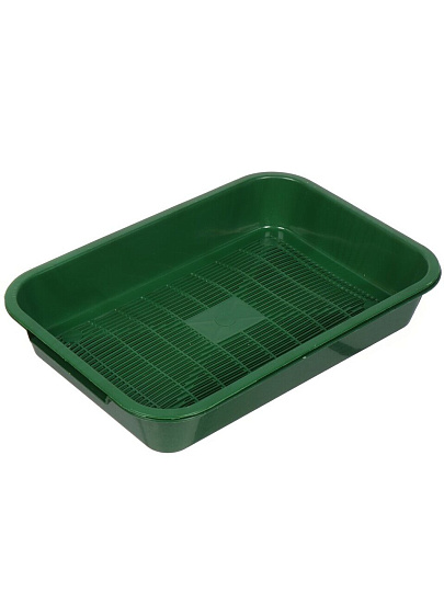 Туалет-лоток для кошек с сеткой, с бортиком, с сеткой, в ассортименте, Атлантис, №3