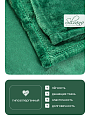 Плед евро, 200х220 см, 280 г/м2, микрофибра, 100% полиэстер, Silvano, Сильвия, зеленый - фото 2