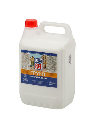 Грунт водно-дисперсионный, акриловый, АкваВИТ, ВАК 02- У, для внутренних и наружных работ, 5 л, укрепляющий