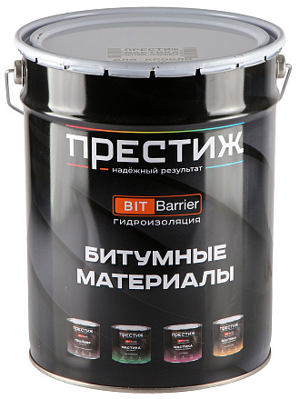 Мастика Престиж, битумно-резиновая, кровельная, 17 кг