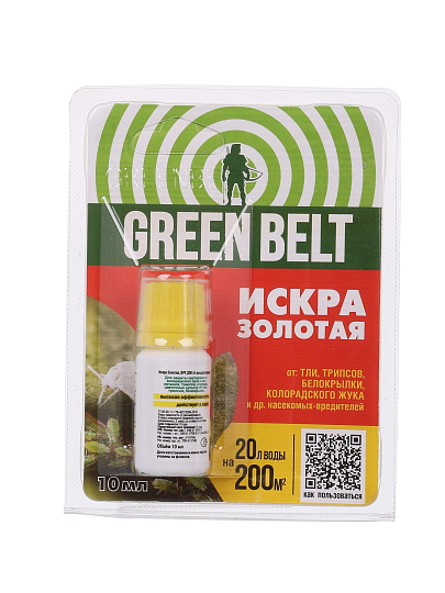 Инсектицид Искра Золотая, от тли, белокрылки, жидкость, 10 мл, Green Belt