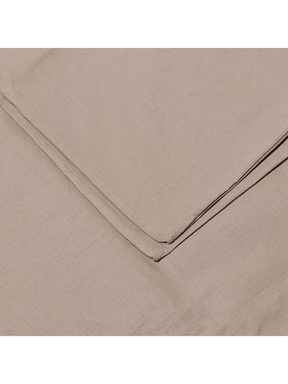 Пододеяльник 1.5-спальный, 145 х 215 см, 100% хлопок, поплин, бежевый, Silvano, Марципан, 300001
