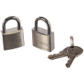 Замок навесной ABUS, 727TI/30, 26659, блистер, цилиндровый, компл. 2 шт, 3 ключа - фото 2