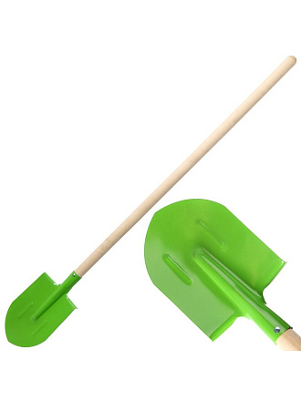 Лопата штыковая, сталь, 1.5х200х1400 мм, черенок деревянный, Клевер, усиленная