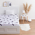 Простыня на резинке LoveLife 160*200*25см, &amp;quot;Sweet Home&amp;quot;, 100% хлопок, сатин, 125г/м² 5443009