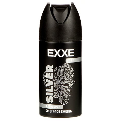 Дезодорант Exxe, Men, Silver, Экстрасвежесть, для мужчин, спрей, 150 мл