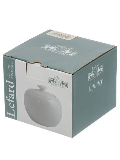 Сахарница 350 мл, фарфор, 11х11х9 см, Lefard, Infinity, 171-310