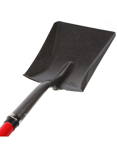 Лопата совковая, рельсовая сталь, 250х290х1300 мм, черенок фибергласс, с рукояткой, S519 FHD