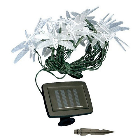 Гирлянда садовая Uniel, Dragonflies USL-S-123/PT4000, на солнечной батарее, подвесной, пластик