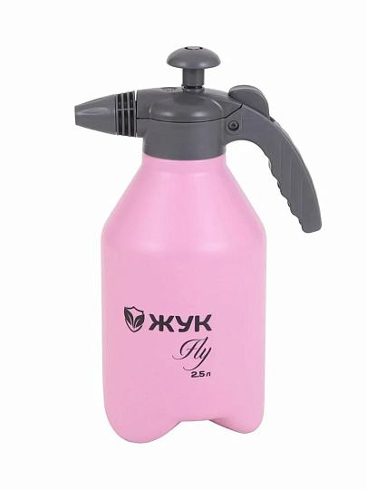 Опрыскиватель садовый Жук, 2.5 л, пластик, Fly, 9910-00, розовый