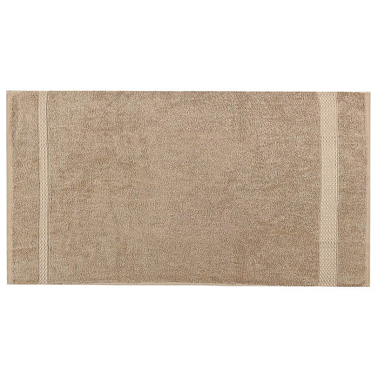 Полотенце банное 50х90 см, 100% хлопок, 500 г/м2, Dante Beige, TAC, бежевое, 1717, Турция