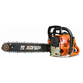 Пила цепная бензиновая, Хопер, 3.1 л.с., 2400 Вт, длина шины 45 см, шаг цепи 0.325 дюйм, 64 звена, Садовод