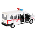 Машина Технопарк, Ford Transit скорая, 12 см, инерционная, открывающиеся двери, SB-18-18-WO-WB - фото 4