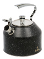 Чайник нержавеющая сталь, 3 л, со свистком, матовый, ручка сталь, RasheL, индукция, черный, R-7831 - фото 4