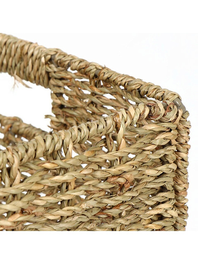 Корзина 30х30х30 см, квадратная, плетеная, полимер, Y4-7315