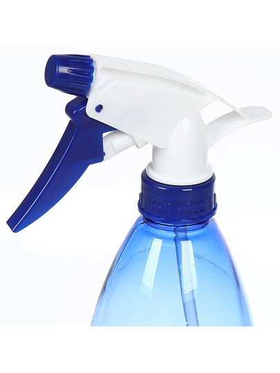 Флакон с распылителем 0.5 л, пластик, T2023-3295, синий прозрачный