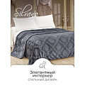 Плед 2-спальный, 180х200 см, велсофт жаккард, 100% полиэстер, Silvano, Fresco, серый, 180/098-FRE/LA - фото 8