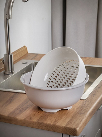 Дуршлаг пластик, 27.5х12 см, Y4-9259