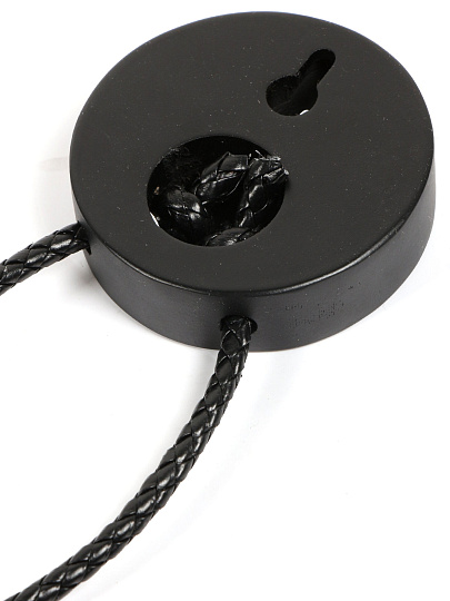 Зеркало интерьерное настенное, 40.3 см, металл, МДФ, с ремешком, круглое, 4005-Zm1