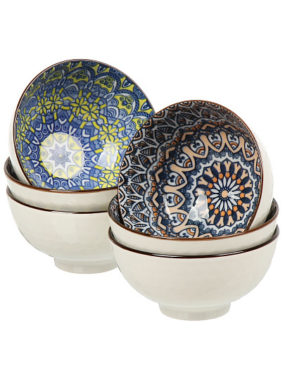 Набор салатников 6 шт, 11х5.5 см, 250 мл, Восток, B010443