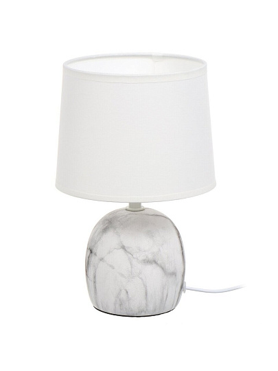 Светильник настольный E14, серый, абажур белый, RL-TL001