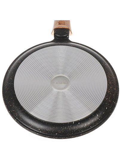 Блинница алюминий, 22 см, антипригарное покрытие, Гардарика, Мегалит 18, 0822-18, бакелитовая ручка, ручка soft-touch