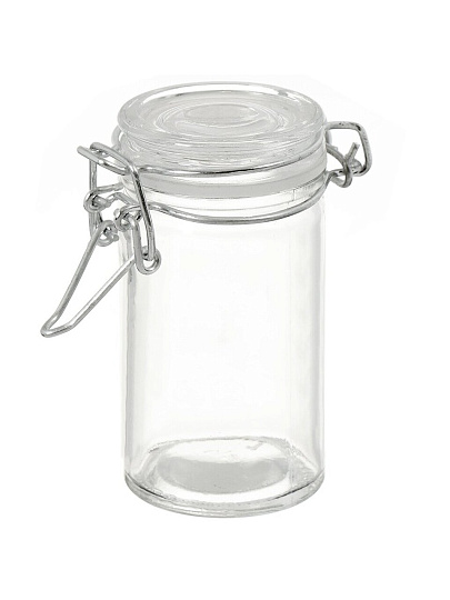 Банка для сыпучих продуктов, стекло, 0.08 л, 4.5х8.5 см, с крышкой, с ключом, Y4-5056