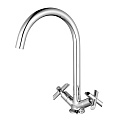 Смеситель для кухни, Lemark, Practica, с кран-буксой, хром, LM7504C