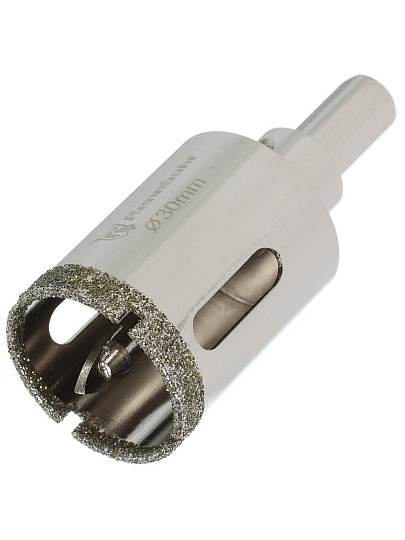 Коронка алмазная, по керамограниту и керамике, Rennbohr, Alpha, диаметр 30 мм, с центрирующим сверлом, 676230