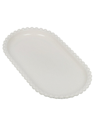 Блюдо фарфор, овальное, 14.5х25х2.5 см, Pearl, Lefard, 761-105