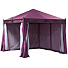 Шатер с москитной сеткой, фиолетовый, 3х3х2.7 м, четырехугольный, усиленный с плотными боковыми шторками, Green Days - фото 3