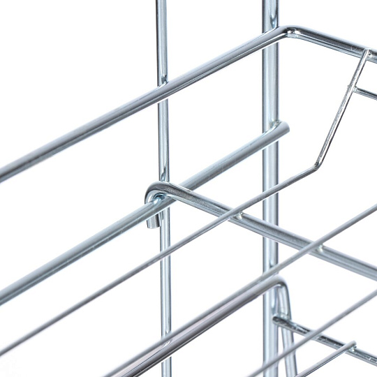 Сушилка для посуды, с поддоном, 39х30х25.5 см, оцинкованная, разборная, Юнитрейд, тнп-6.2