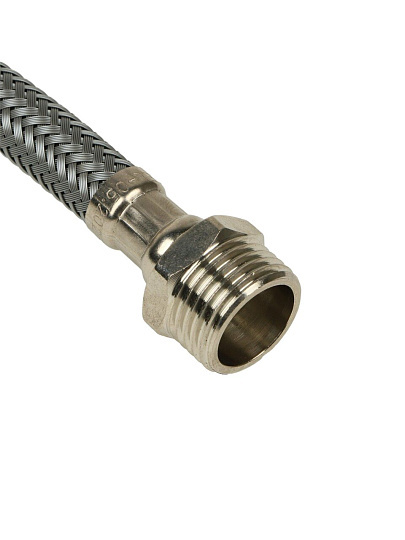 Подводка для воды 1/2"х0.4 м, г-ш, сталь, полиамид, AquaLine
