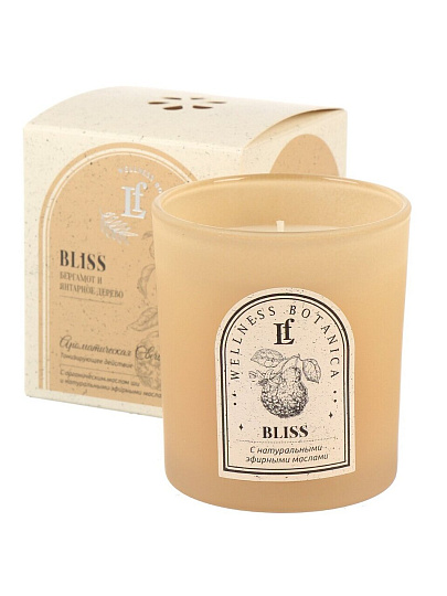 Свеча декоративная, 8х7 см, в стакане, Bliss, 625-102