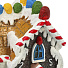 Фигурка декоративная Пряничный домик, 17.5х10.5х18.5 см, свет, батарейки, музыка, LED, 3АА, XM006-66581 - фото 5