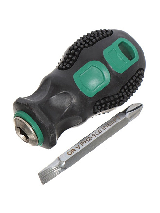 Отвертка Bartex, PH2-SL, 5х60 мм, с переставной двухсторонней насадкая, 273500336