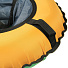 Санки-ватрушка Эконом, 60 см, 50 кг, с буксировочным тросом, с ручками, желтый с серым, УВ-экк-0,6_ж.с. - фото 2