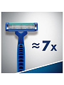 Станок для бритья Gillette, Blue Simple3, для мужчин, 3 лезвия, 4 шт, одноразовые, BLI-81631554 - фото 6