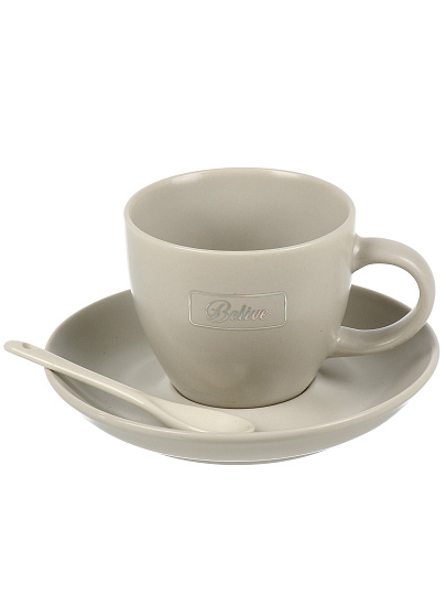 Набор чайный фарфор, 12 предметов, на 4 персоны, 180 мл, с ложками, Элитный вкус, RS097/4655, подарочная упаковка