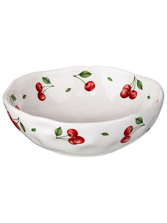 Салатник керам, кругл, 17х5.5 см, 0.55 л, CHERRY, Lefard, 358-2346