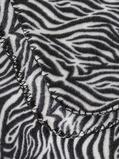 Плед 1.5-сп, 130х170 см, флис, 100%пэ, Silvano, принт зебра