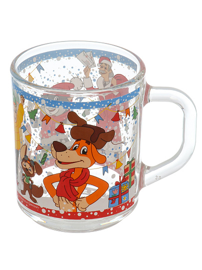 Набор детской посуды стекло, 3 шт, Зима в Простоквашино, подарочная упаковка, 317181