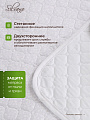Наматрасник 90х200 см, 50% хлопок, 50 % полиэстер, 100% полиэфирное волокно, на резинке, двухсторонний, Silvano - фото 5